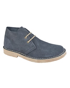 Roamers Round Toe Desert Boot Navy